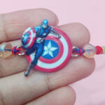 Esmi®- *Capital America soft Metal Rakhi*