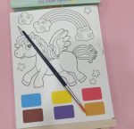 Esmi®- *DIY Printed Canvas with color pallets & Wooden easel*