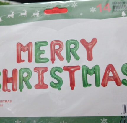 Esmi®- *Merry Christmas Foil Balloon set