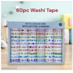 Esmi®- *Washi Tape with hot foil Stamping* 10 pc random prints