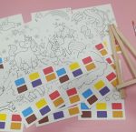 Esmi®- *DIY Printed Canvas with color pallets & Wooden easel* - Image 4