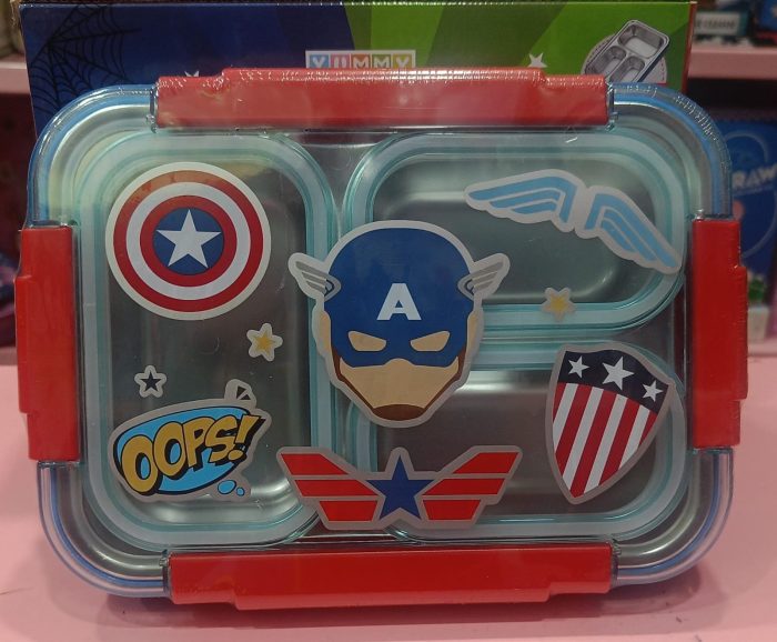 Esmi®- *Insulated Lunch Box- 3 section- Captain America* - Image 1