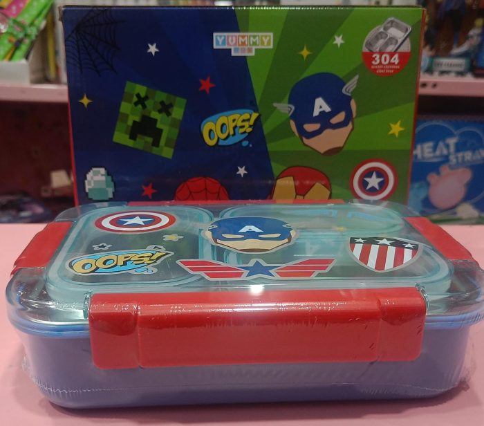 Esmi®- *Insulated Lunch Box- 3 section- Captain America* - Image 2