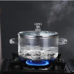 Esmi®- ✨ *Premium Borosilicate Glass Cooking Pot with Cute Bear Lid* ✨