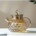 Esmi®- *Premium - Borosilicate Stove Glassware Teapot- Diamond Cut with Filter* - Image 4