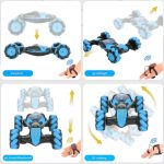 Esmi®- *🚗 Gesture Control Stunt Car – 4WD Transforming RC Car (Blue) - Controlled via watch & remote* - Image 4