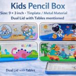 Esmi®- 🎒 Cute Kids Metal Pencil Box – New Designs Available!