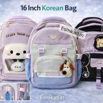 Esmi®- 🎒 *Korean Style Kids School Bag – 16 Inch*