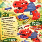 Esmi® - Dino Soft Bullet Gun – DIY Fun for Kids! 🔫