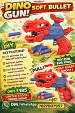 Esmi® - Dino Soft Bullet Gun – DIY Fun for Kids! 🔫