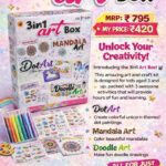 ✨ 3 in 1 Art Box – Creative Fun for Kids! 🎨