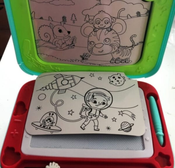 Esmi *Art Centre- Double Sided Portable drawing/Easel board suitcase for kids*