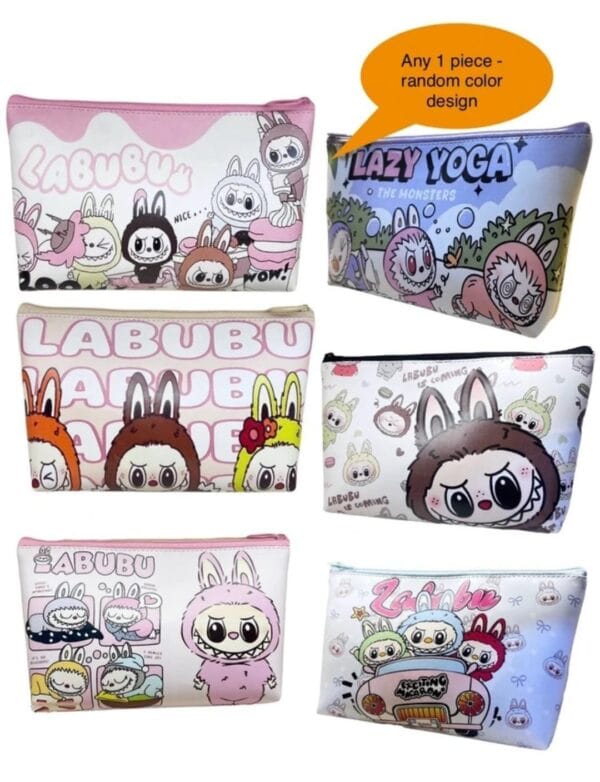 Esmi *LABUBU MULTIPURPOSE UTILITY & STATIONERY POUCHES FOR KIDS & ADULTS*