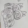 Esmi *Labubu Coloring Roll pack*