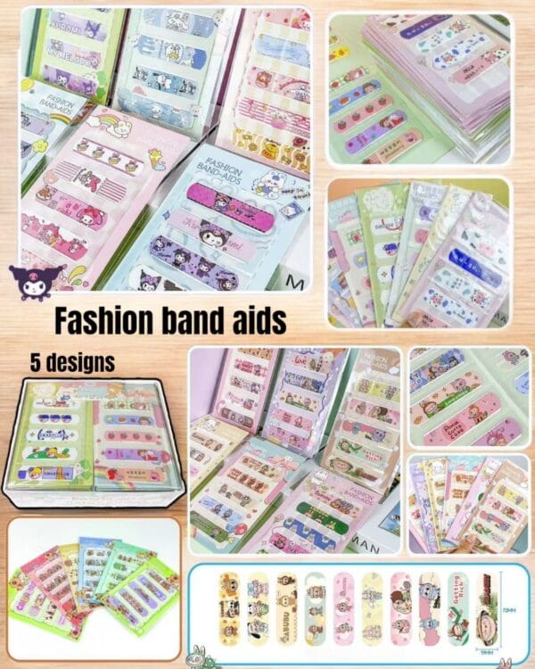 Esmi- Cute Cartoon Band-Aids- Set of 5