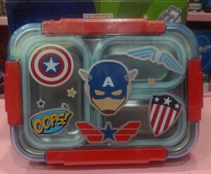 Esmi- *Insulated Lunch Box- 3 section- Captain America*