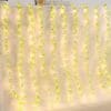 1001641095.jpg Esmi- Artificial Leaf Curtain Led String Lights with 8 Modes