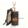 Esmi - Mini Lipstick Case with Keychain, Coin Pouch