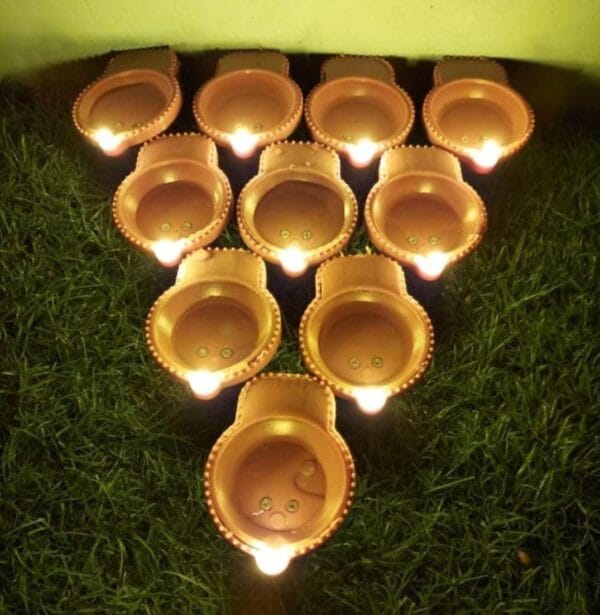 Esmi *Water Sensor Eco-Friendly Led Diyas* - Set of 12