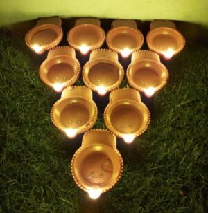 Esmi- *Water Sensor Eco-Friendly Led Diyas* - Set of 12