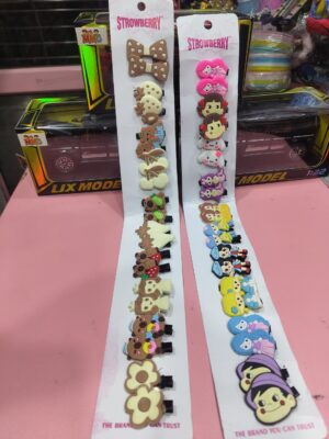 Esmi- *Quirky Silicon Clips - Set of 10*