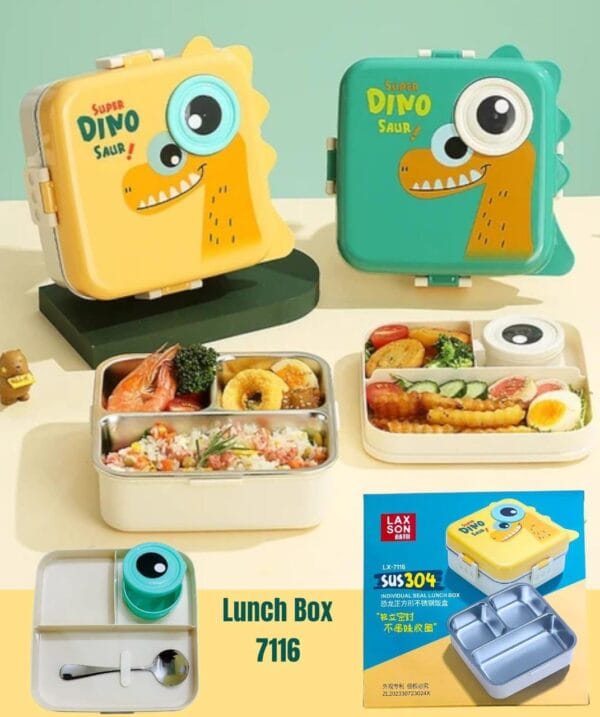 Esmi *Dino- Premium quality stainless steel lunch boxes*