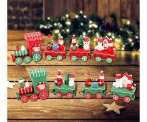 Esmi *Cute Wooden Christmas theme Train*