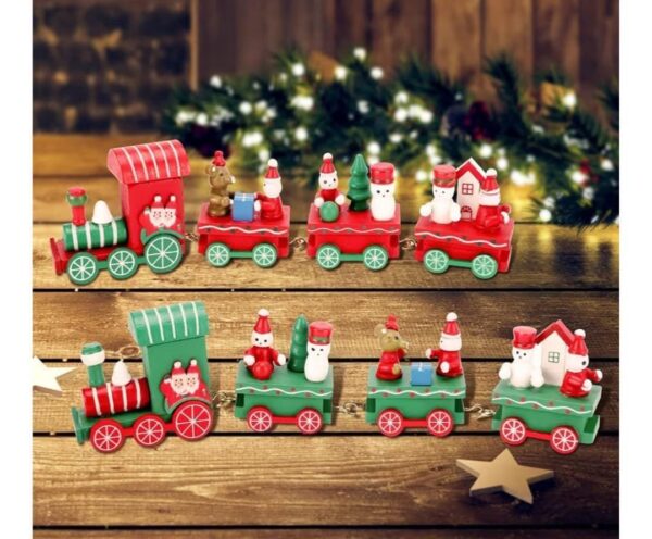 Esmi *Cute Wooden Christmas theme Train*
