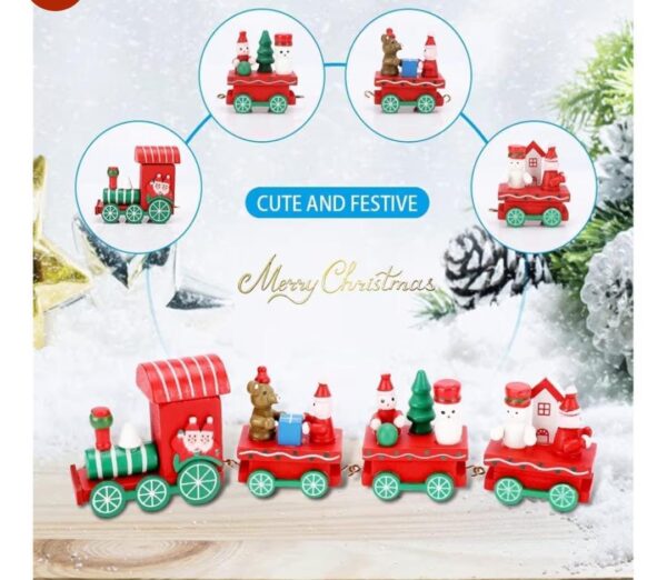 Esmi *Cute Wooden Christmas theme Train*