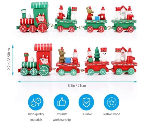 Esmi *Cute Wooden Christmas theme Train*