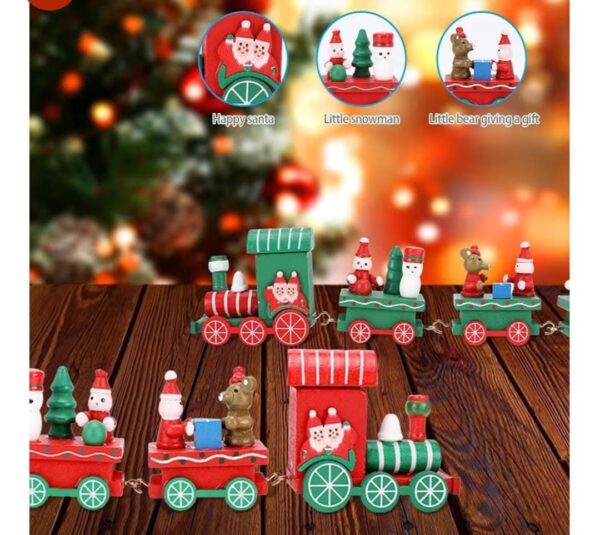 Esmi *Cute Wooden Christmas theme Train*