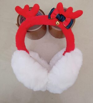 Esmi- *Premium Quality Plush Furry Ear Muff - Christmas Theme with bell*