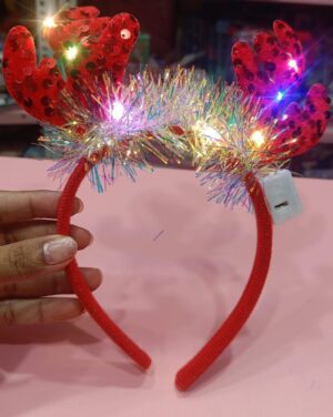 Esmi- *Led light Christmas theme hair band - Soft cloth*