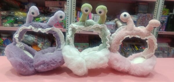 Esmi *Premium Quality Plush Furry Ear Muff - Googly Eyes*