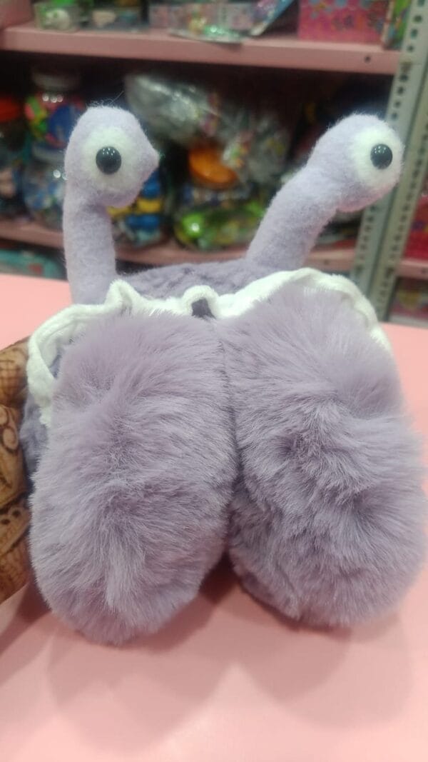 Esmi *Premium Quality Plush Furry Ear Muff - Googly Eyes*
