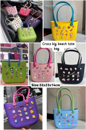 1001930883.jpg Esmi- *Original Crocs Tote Bag with Charms- Big*