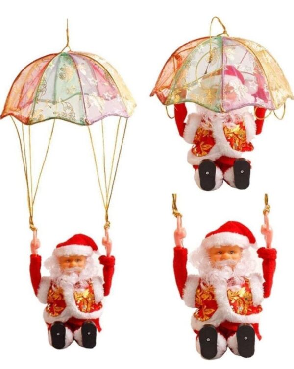 1002041888.jpg Esmi- *Christmas- Parachute Santa - Musical & light toy*