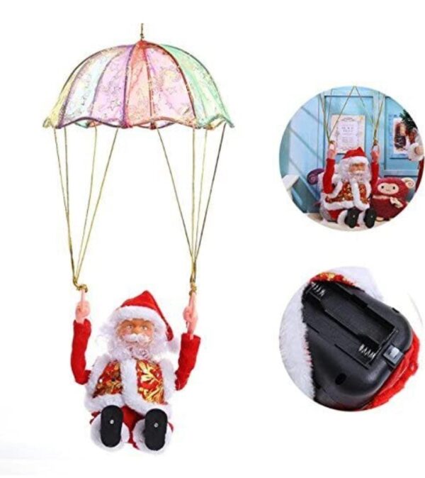 1002041890.jpg Esmi- *Christmas- Parachute Santa - Musical & light toy*