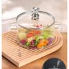 1002053048.jpg Esmi- ? *Premium Borosilicate Glass Cooking Pot with Cute Bear Lid* ?