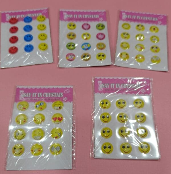 Esmi *Emoji 3D Crystal Stickers* - Set of 5