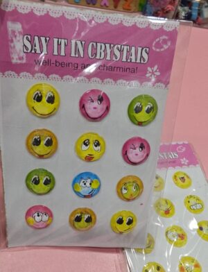 1002109339.jpg Esmi- *Emoji 3D Crystal Stickers* - Set of 5