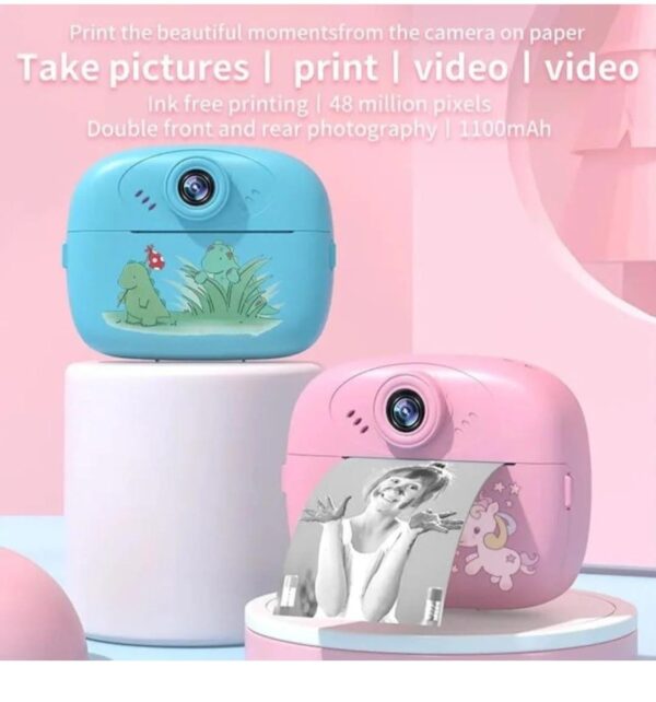 ?? *Esmi - Kids Instant Print Camera ?? in Unicorn & Dino print*