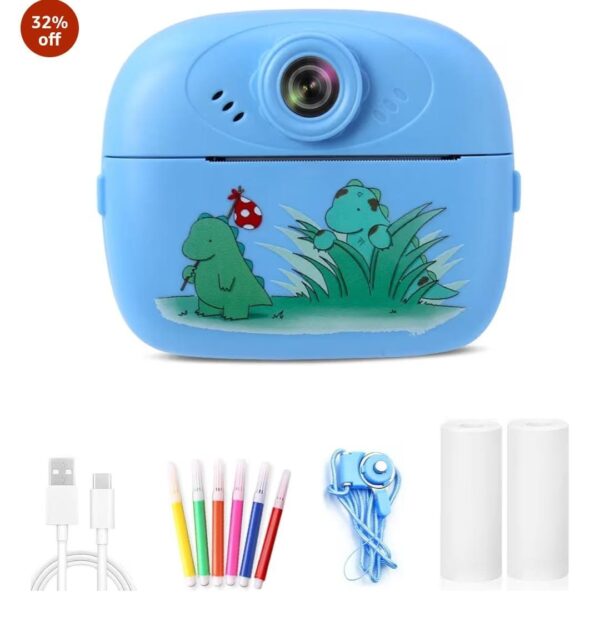 ?? *Esmi - Kids Instant Print Camera ?? in Unicorn & Dino print*