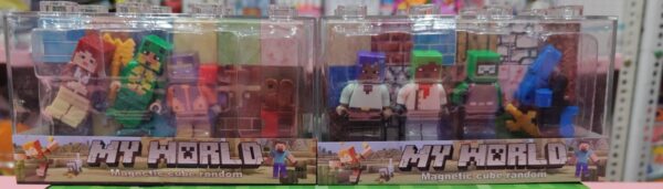 Esmi *Minecraft Figures with 2 Set of Magnetic Cubes*