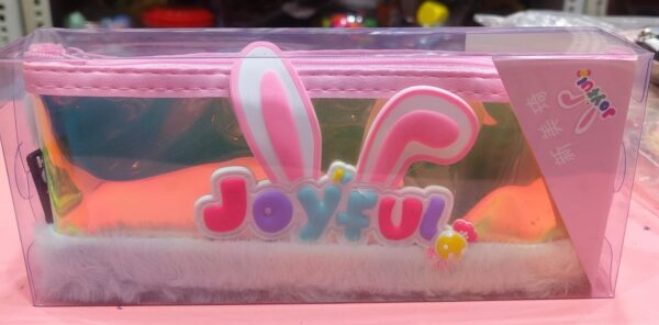 Esmi- *Joyful- Holographic & Plush Fur Pencil pouch*