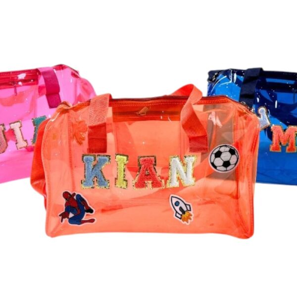 1002362312.jpg Esmi- ? *Personalised Transparent Kids Travel / Utility Bag* ?