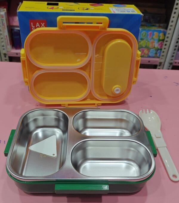 Esmi *Lego Lunch Box - Stainless steel Insulated- 3 grid*