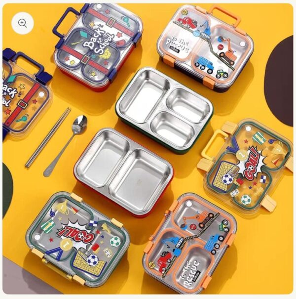 Esmi- ??? *Back to school* Premium Stainless Steel Kids Lunch Box ???