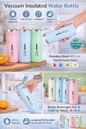 1002389584.jpg Esmi- ??*Nice- Stylish Glass Water Bottle ? 400 ml*
