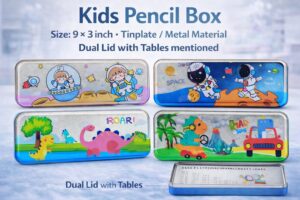 Esmi- ?? Cute Kids Metal Pencil Box ? New Designs Available!